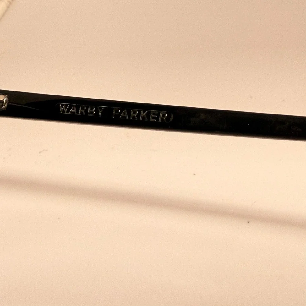 Warby Parker Sutton W 100 Sunglasses Black Rectangular Frames 55-18-145